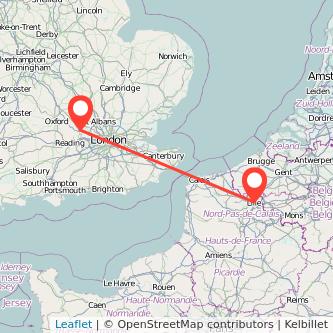 Lille High Wycombe train map