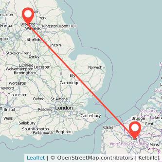 Lille Bradford bus map