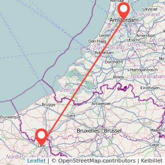 Lille Amsterdam bus map