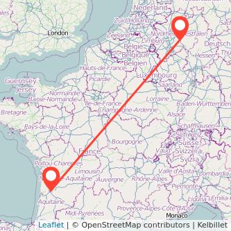 Bordeaux Lüdenscheid Bus Karte