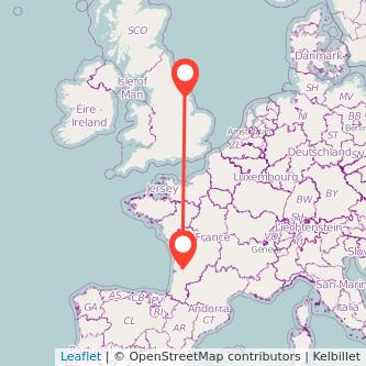 Bordeaux Hull bus map