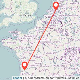 Bordeaux Utrecht Bus Karte