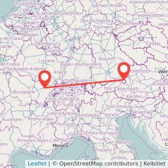 Besançon Bayerisch Gmain Bahn Karte