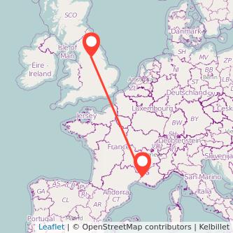 Avignon Leeds bus map