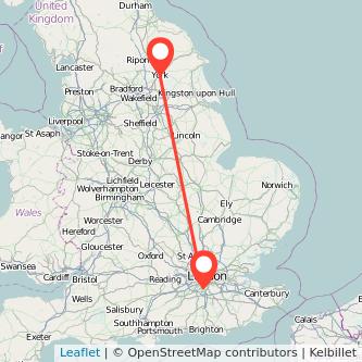 York Sutton bus map