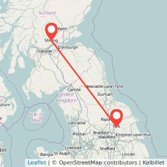 York Stirling bus map