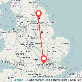 York Slough train map