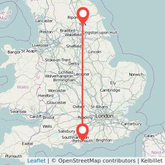 York Portsmouth train map