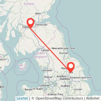 York Motherwell train map