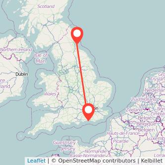 Worthing Sunderland train map