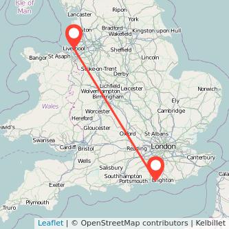 Worthing Liverpool train map