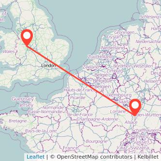 Wolverhampton Strasbourg bus map