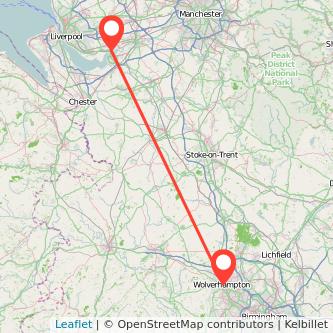 Wolverhampton Widnes bus map