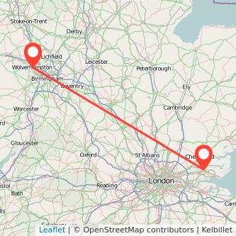 Wolverhampton Wickford train map