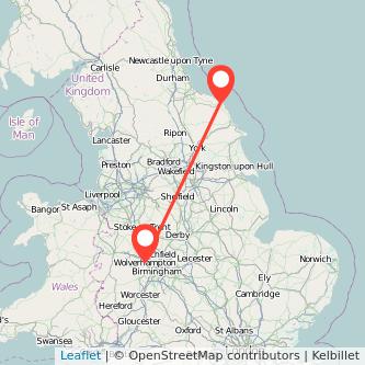 Wolverhampton Whitby train map