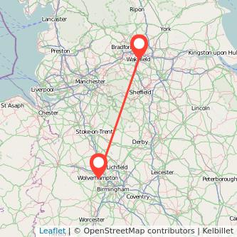 Wolverhampton Wakefield train map