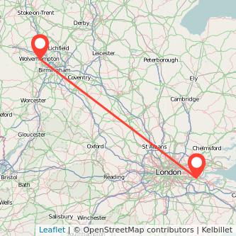 Wolverhampton Swanscombe bus map