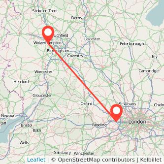 Wolverhampton Slough train map