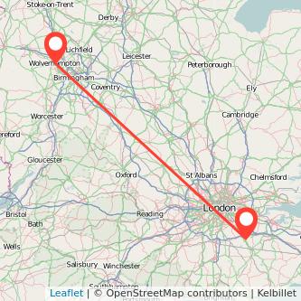 Wolverhampton Sevenoaks train map