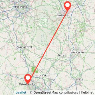 Wolverhampton Rotherham bus map