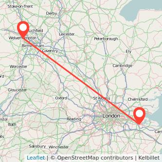 Wolverhampton Rochester train map