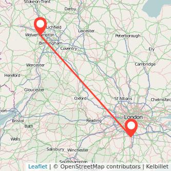 Wolverhampton Redhill train map