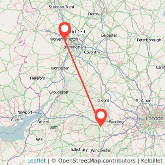 Wolverhampton Newbury train map