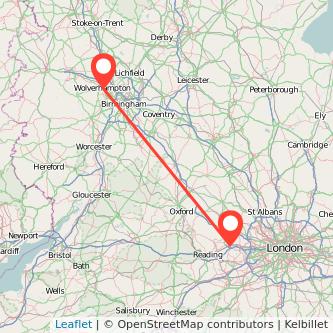 Wolverhampton Maidenhead train map