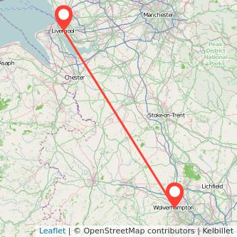 Wolverhampton Liverpool train map