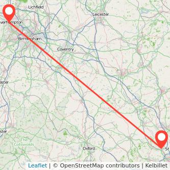 Wolverhampton Hemel Hempstead train map