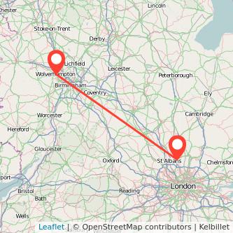 Wolverhampton Hatfield bus map