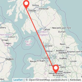 Wolverhampton Greenock bus map