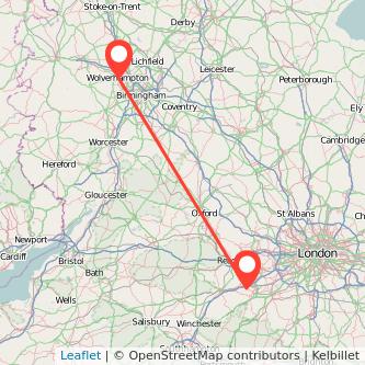 Wolverhampton Fleet train map