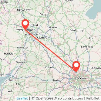 Wolverhampton Borehamwood train map