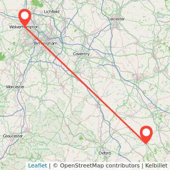 Wolverhampton Aylesbury train map