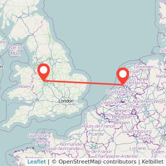 Wolverhampton Amsterdam train map