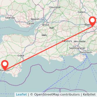 Wokingham Plymouth train map