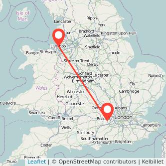 Wokingham Liverpool train map