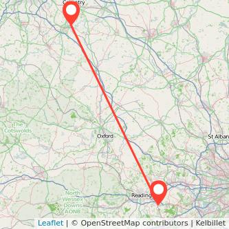 Wokingham Leamington train map