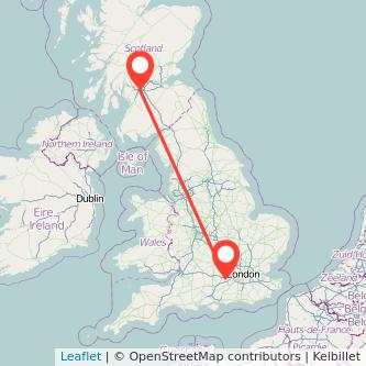 Wokingham Glasgow train map