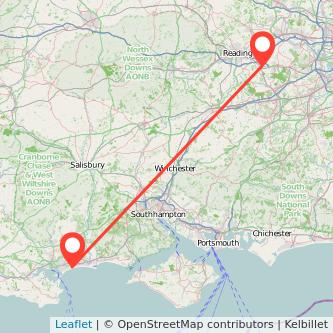 Wokingham Bournemouth train map