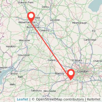 Woking Walsall bus map