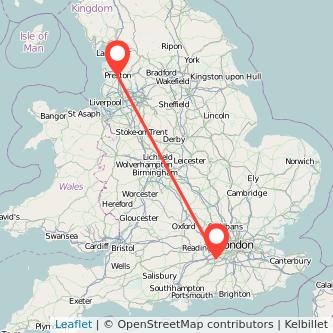 Woking Preston bus map