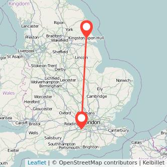 Woking Hull bus map