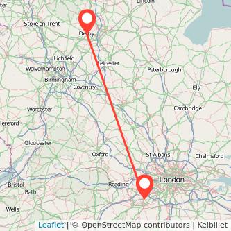 Woking Derby bus map