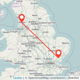 Witham Preston train map