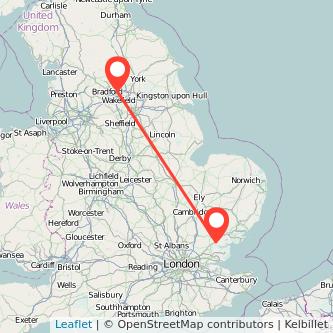 Witham Leeds train map