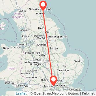 Windsor Sunderland train map