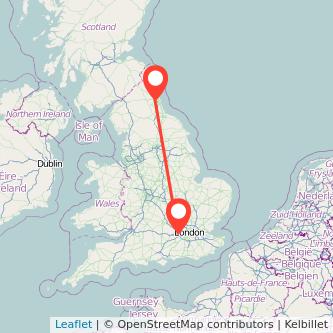 Windsor Newcastle upon Tyne train map