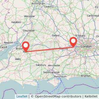 Windsor Bath train map